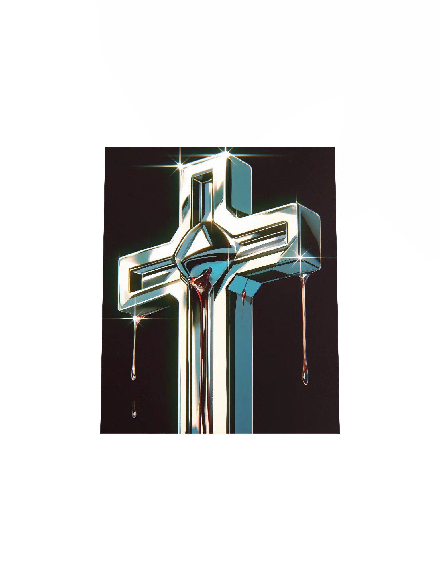 Metallic Cross Matte Poster product image (4)