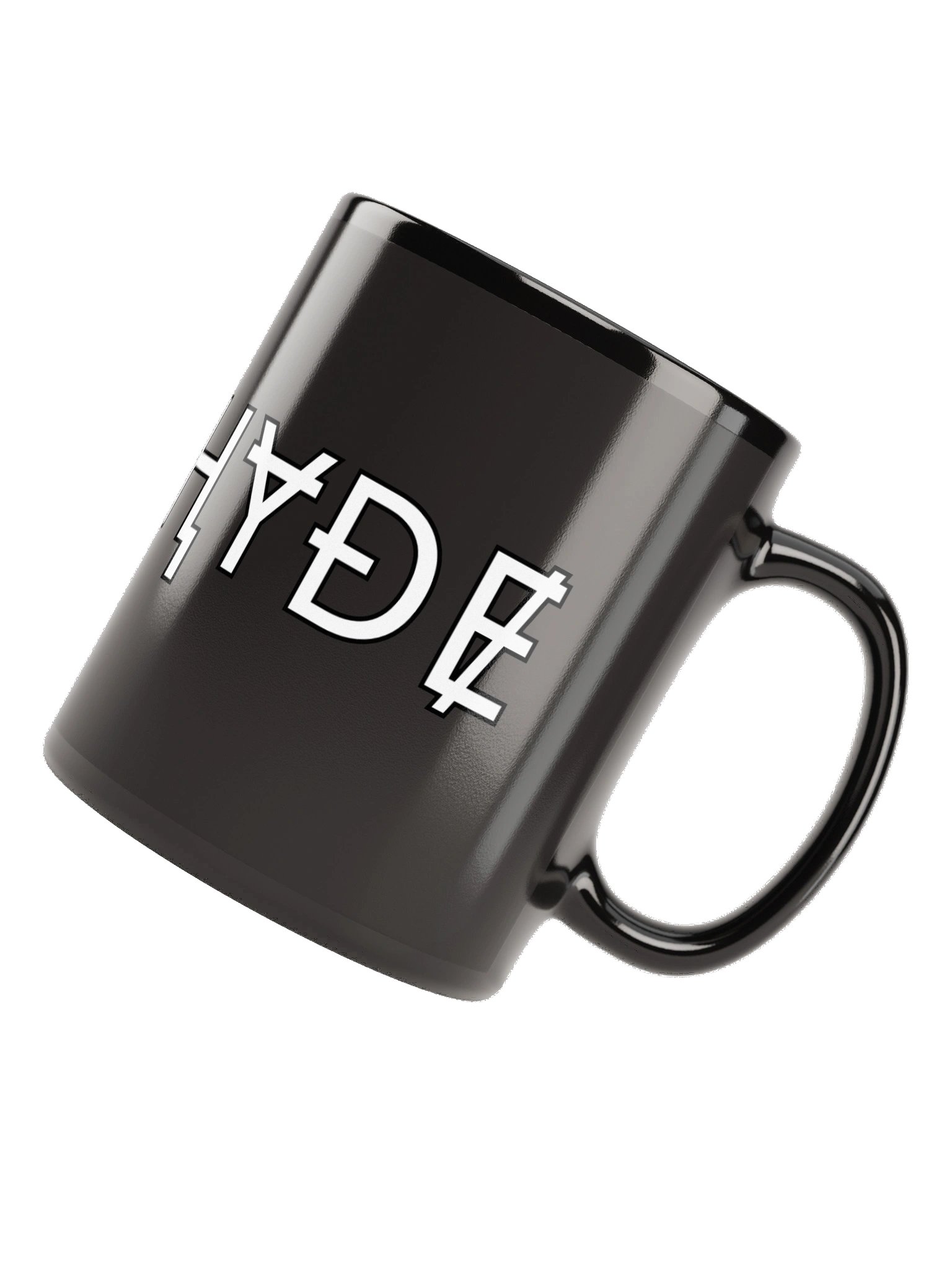LH Glitch Black Glossy Mug product image (2)
