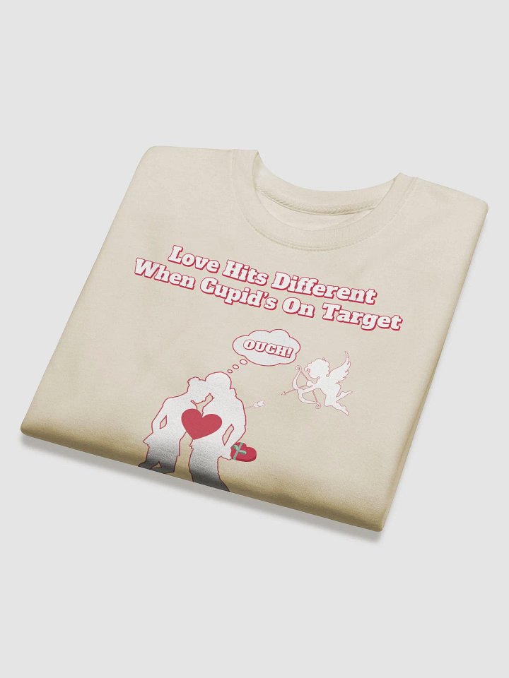 When Cupid's On Target Valentine's Day Sweatshirt product image (2)