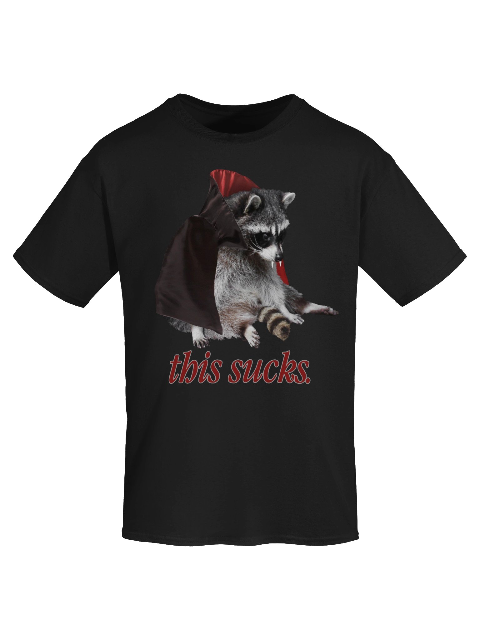 This Sucks - Halloween vampire raccoon t-shirt product image (115)