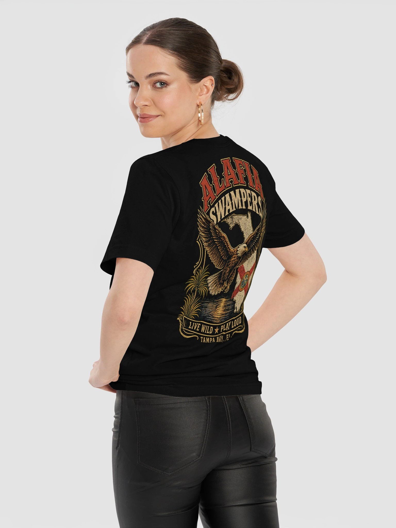 Alafia Swampers - Live Wild, Play Loud Eagle Tee product image (3)
