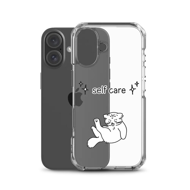 Self Care Manul - Clear iPhone Case product image (50)