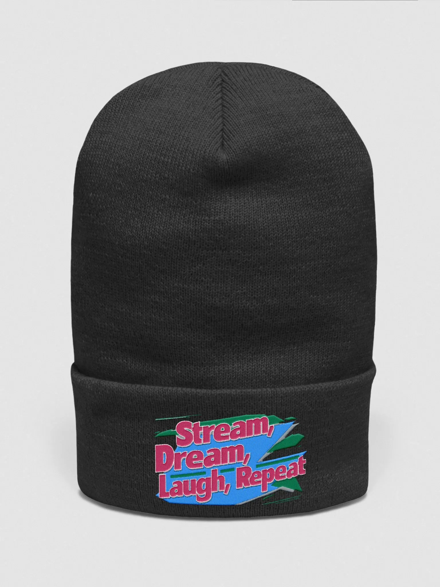Stream, Dream, Laugh, Repeat Beanie product image (4)