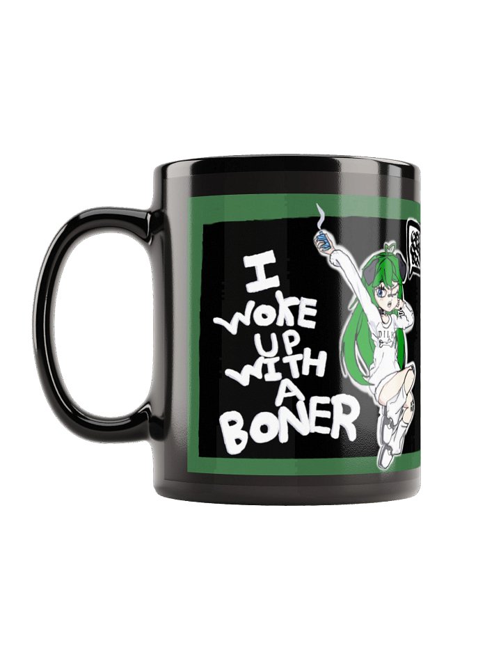 I woke up with a boner mug | by: neon dessert product image (1)