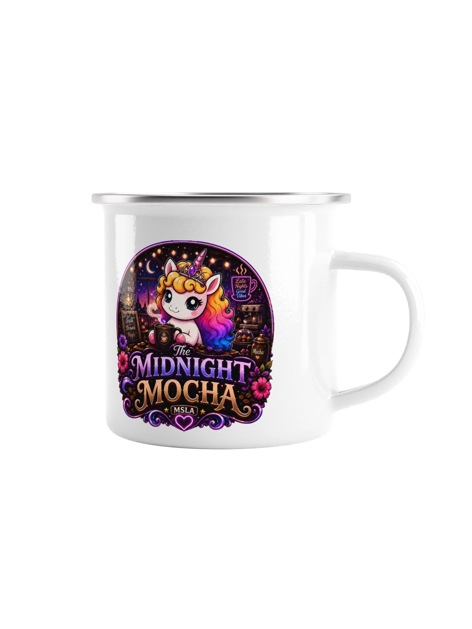 The Midnight Mocha - Enamel Mug product image (1)
