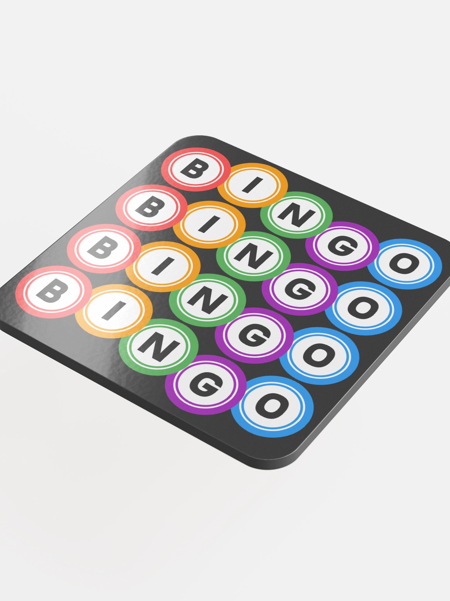 Glossed Cork Bingo Ball Coaster product image (4)