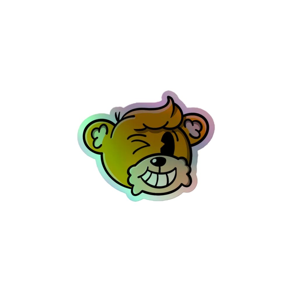 Winkin' Bear Sticker - Color product image (1)