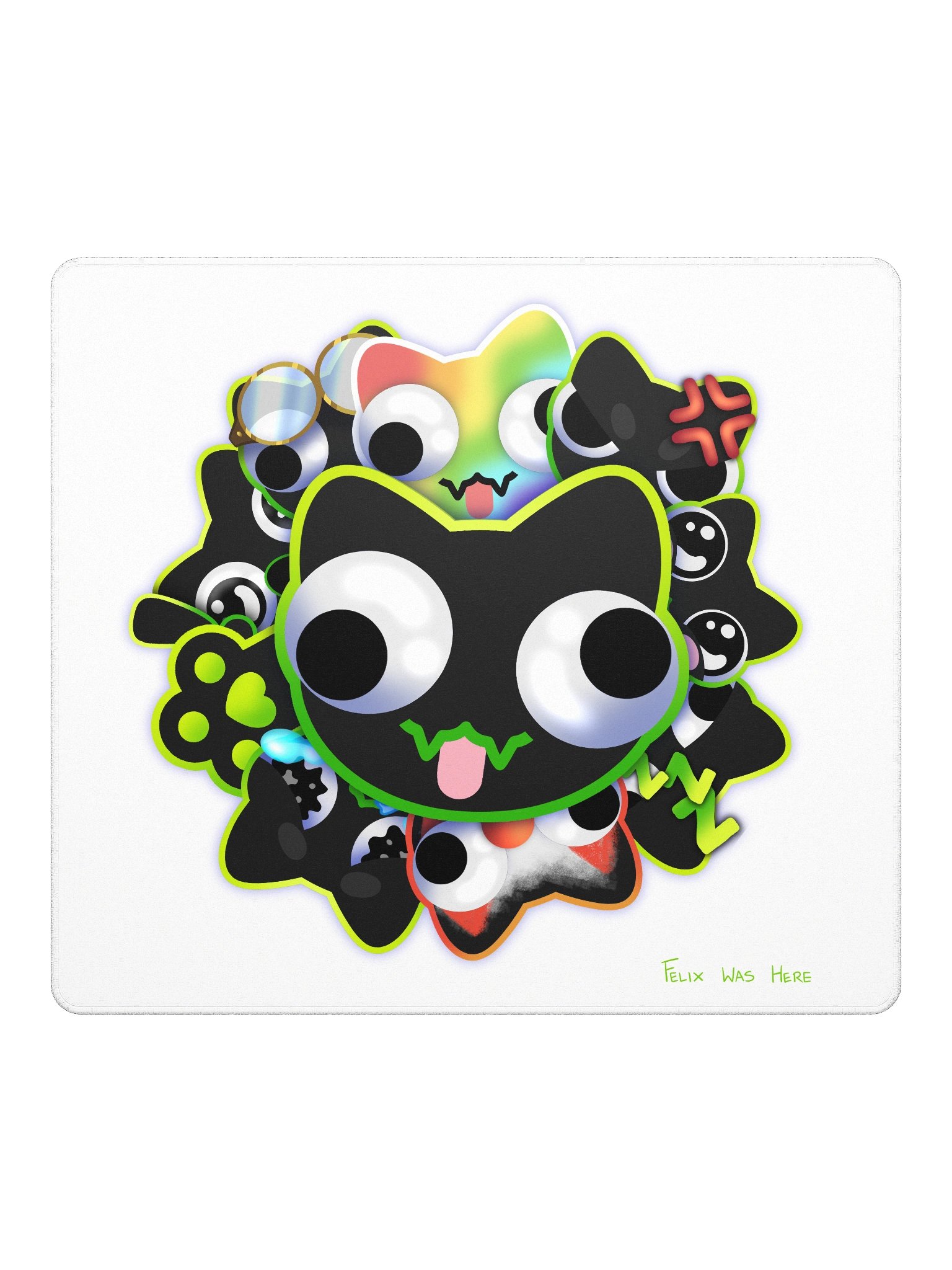 Mousepad Large - DerpBurst on White product image (2)
