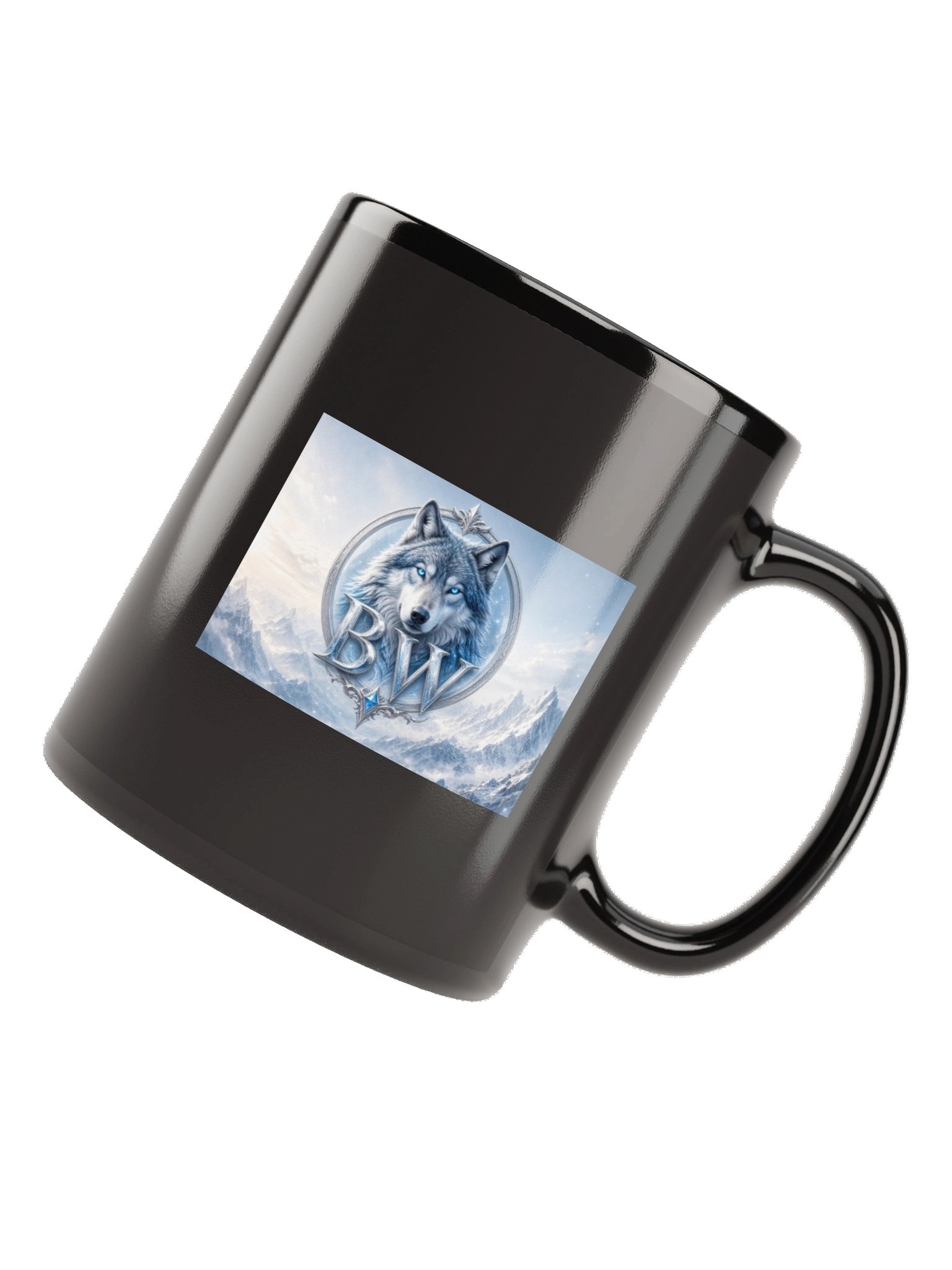 Blood Wolf Gaming Black Glossy Mug product image (11)