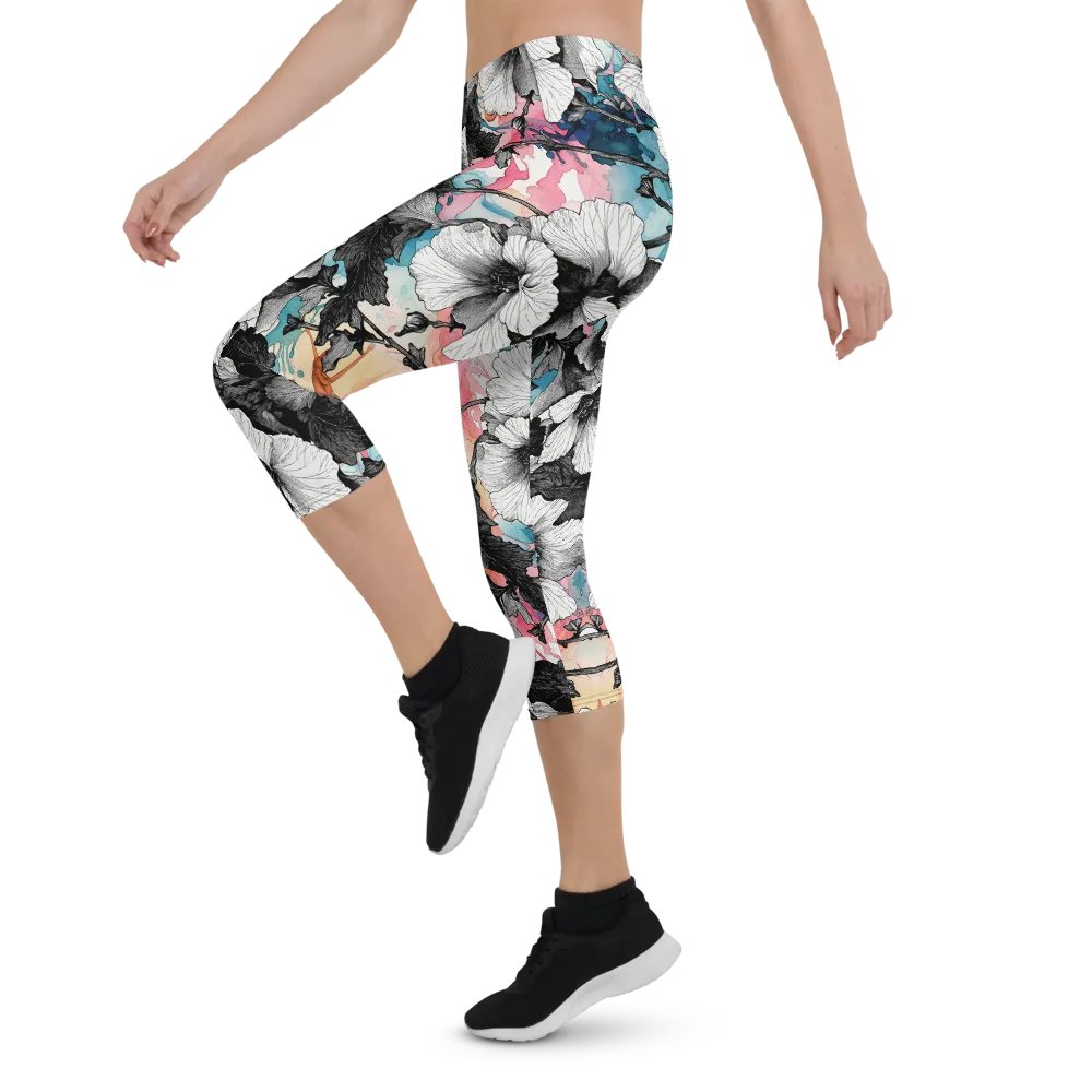 Hibiscus Dreams All-Over Capri Leggings product image (4)