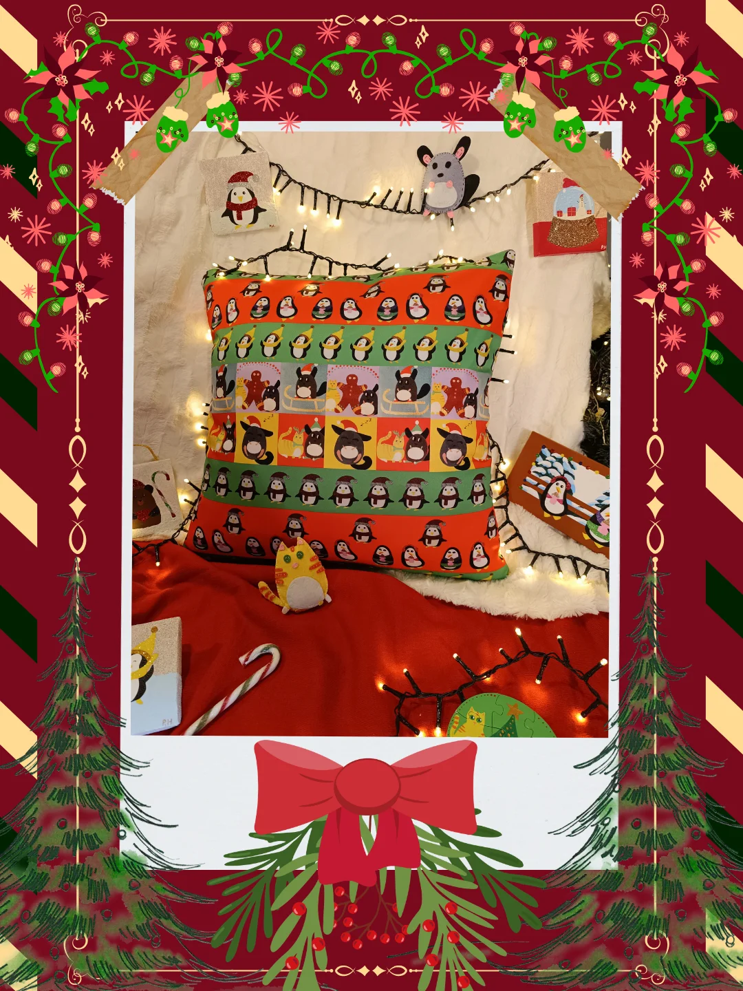 Ugly Sweater Christmas Party Pillow product image (2)