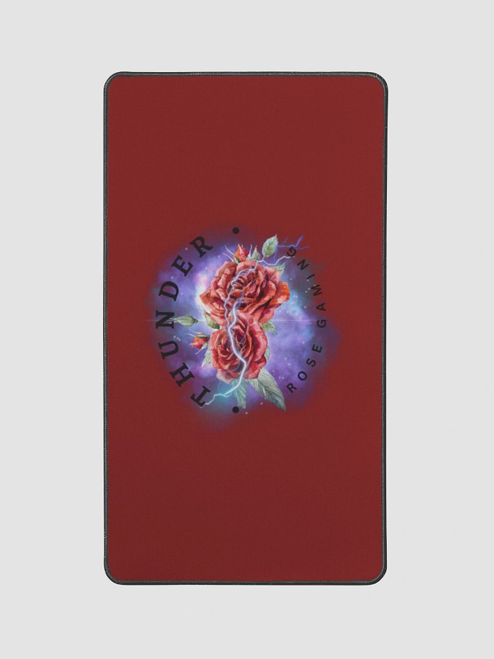 Thunder Rose Desk Mat - Lightning Bolt and Roses Design product image (1)
