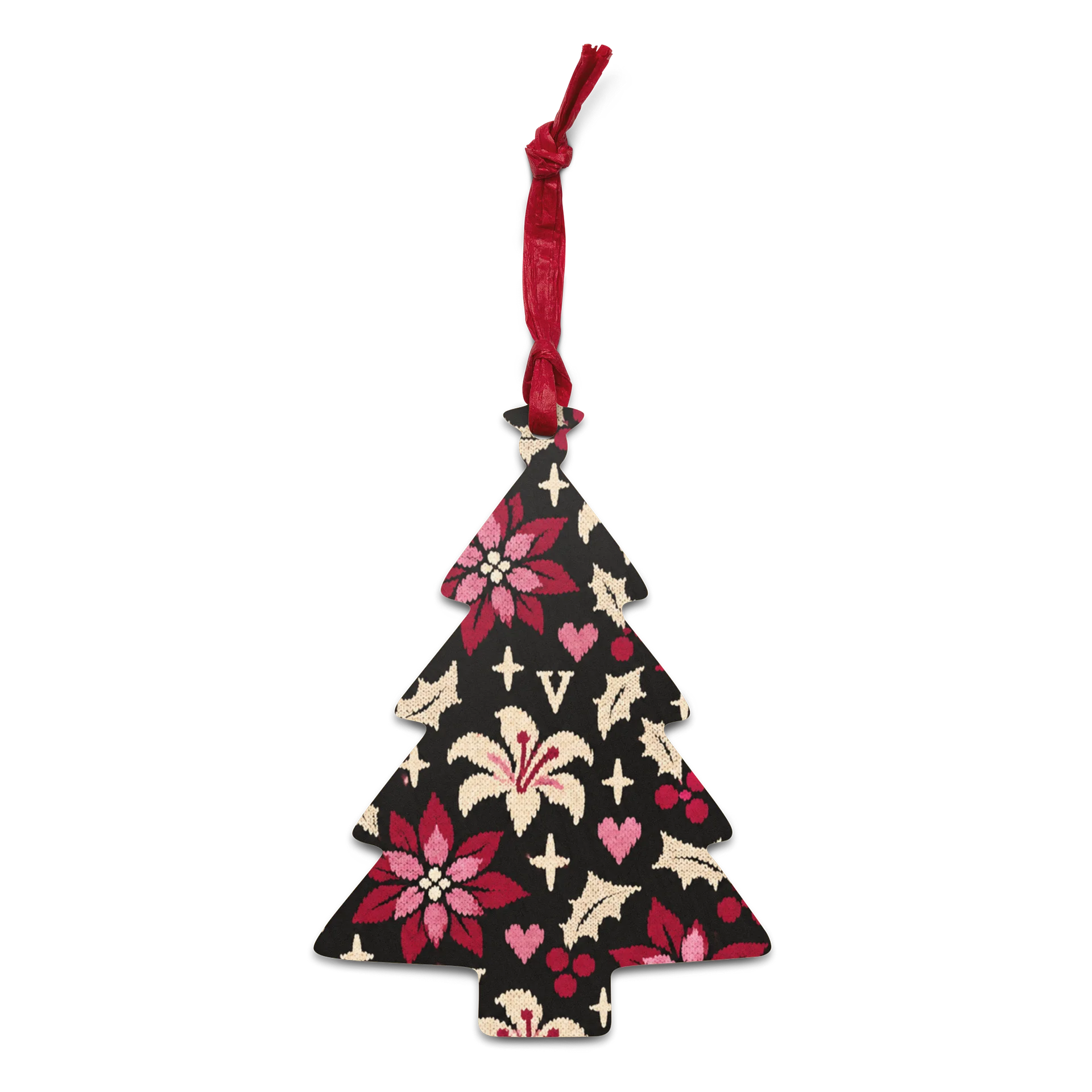 Merry & Menacing Floral Wooden Ornament product image (12)