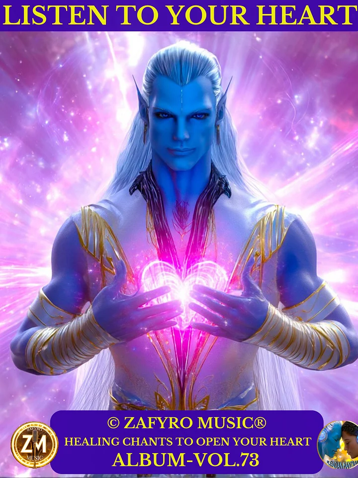 ÁLBUM - VOL. 73 (MUSIC) - LISTEN TO YOUR HEART | IT NEVER FAILS | HEALING CHANTS TO OPEN YOUR HEART (© ZAFYRO PLEIADIAN MANTRAS®) - BINAURAL FREQUENCIES product image (1)