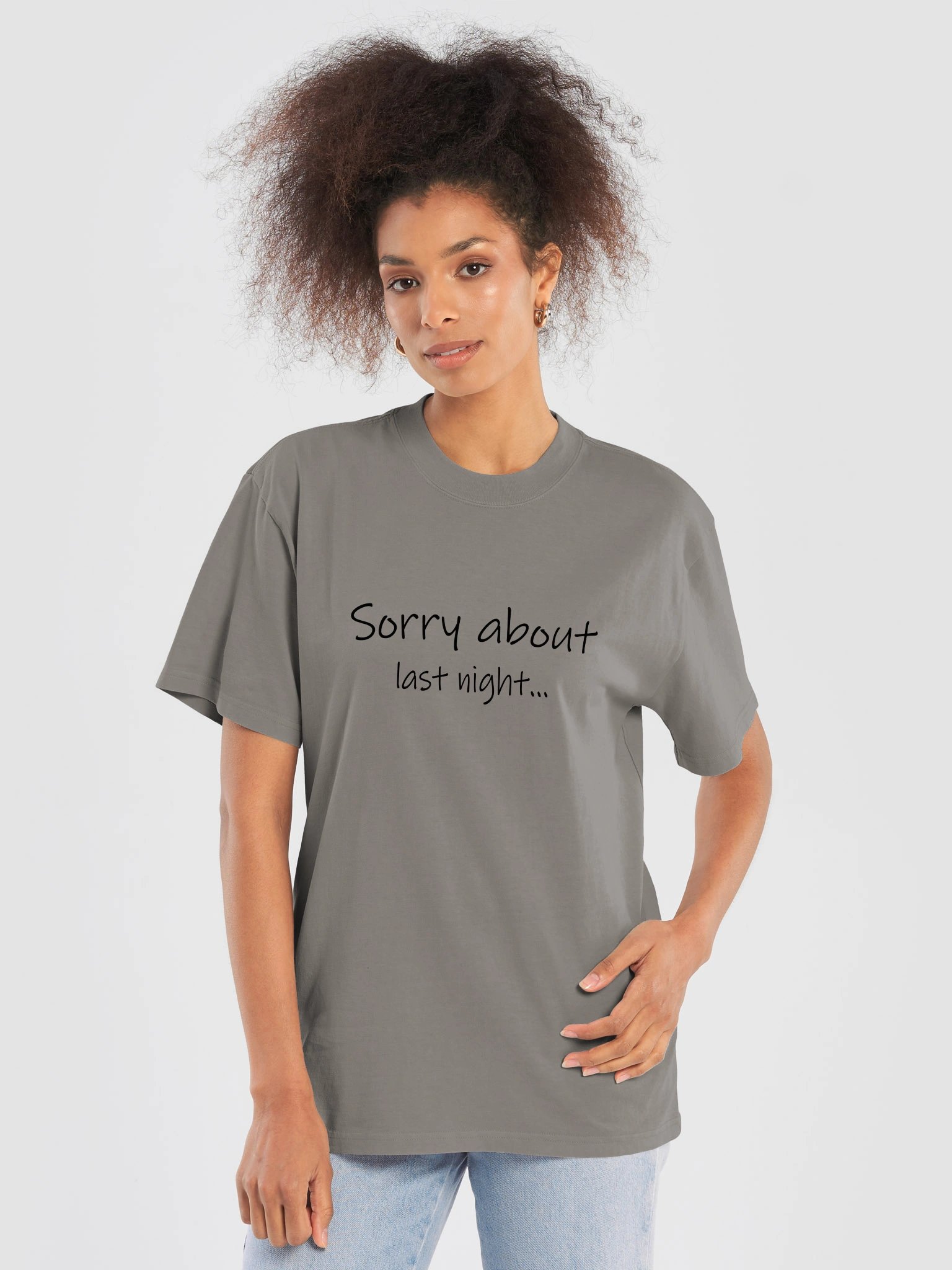 Sorry About Last Night AS Oversized Tee product image (18)