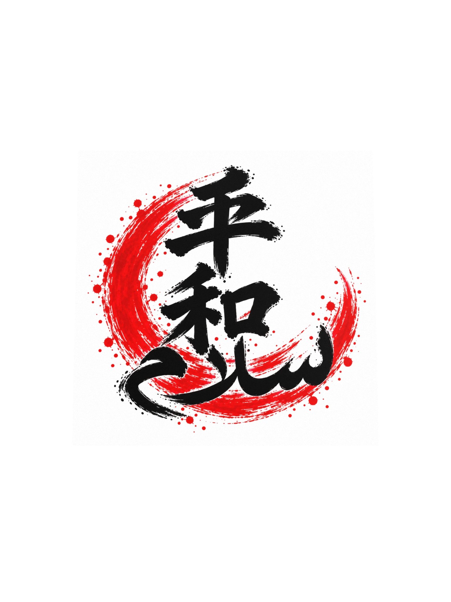 Peace Calligraphy Art Print product image (4)