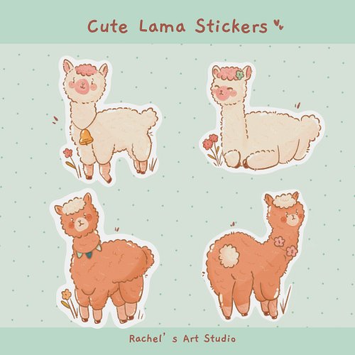 Hello sweets 🌱✨ Just a Tiny reminder about this tutorial where I’m showing how I create cute llama stickers in Procreate! 🦙🫶🏼...
