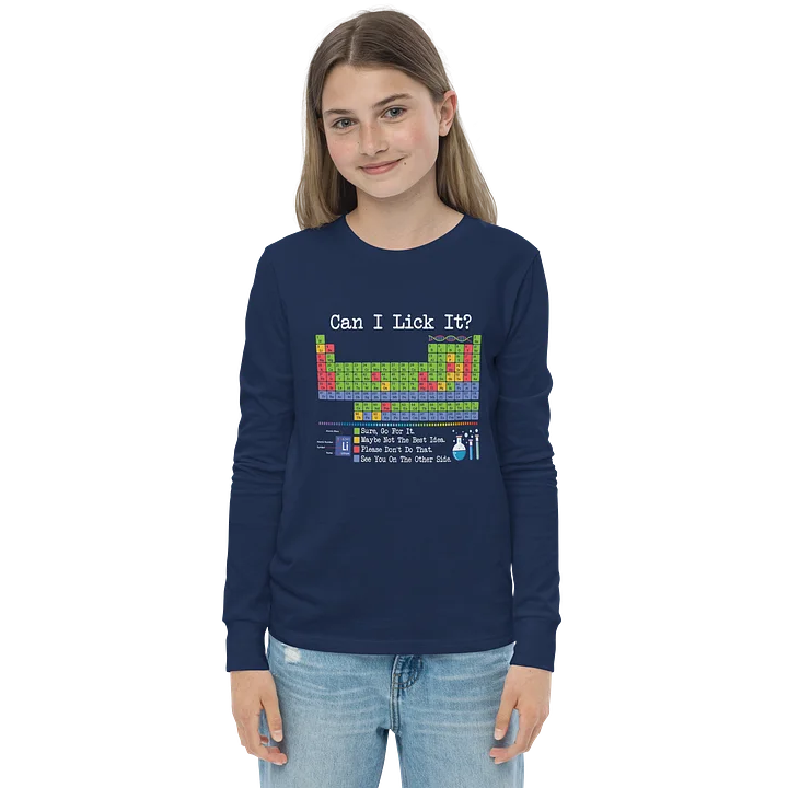 Youth Longsleeve Chemistry Nerd Shirt product image (13)