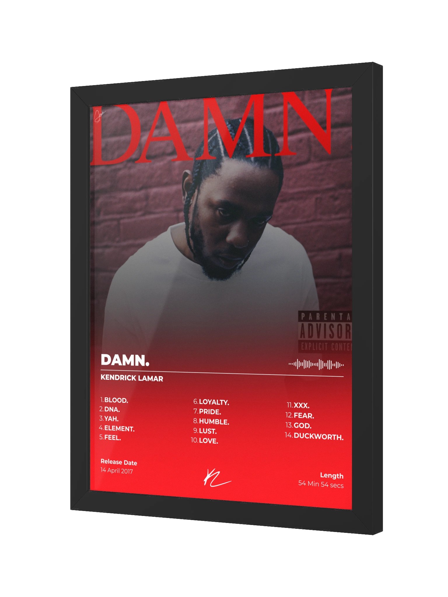 DAMN. Album Framed Poster product image (3)
