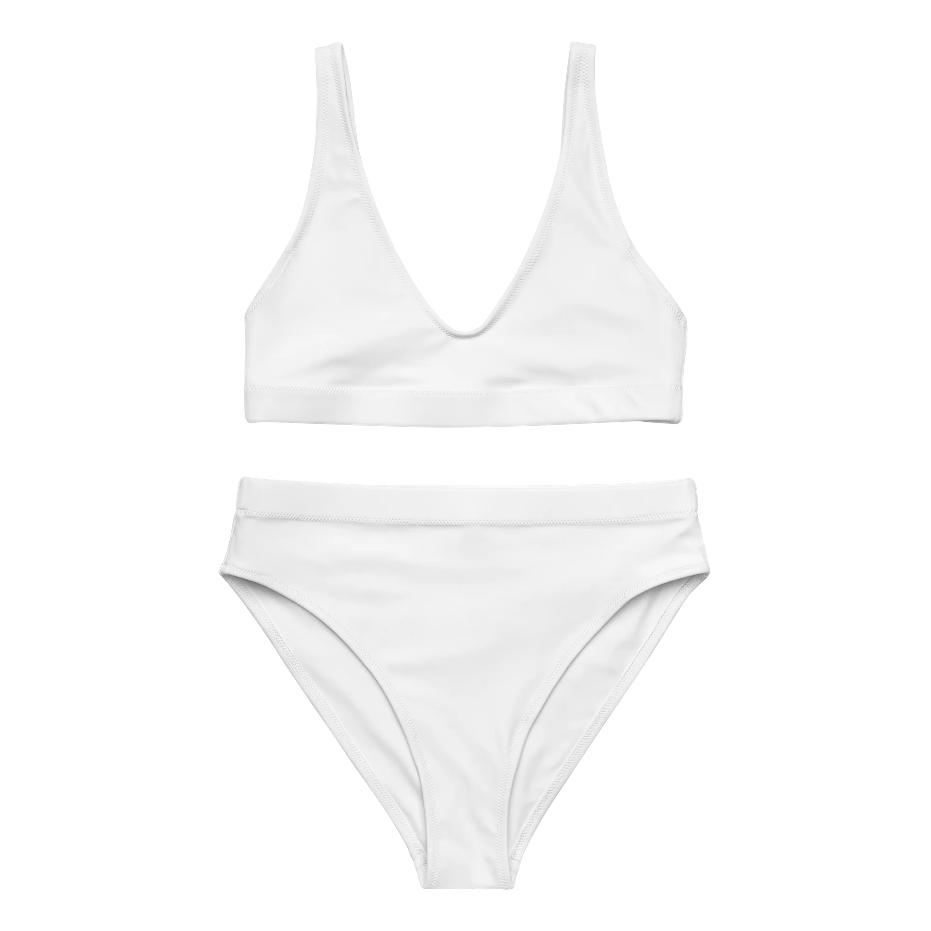His House Womens High Waisted Bikini Set - White product image (5)