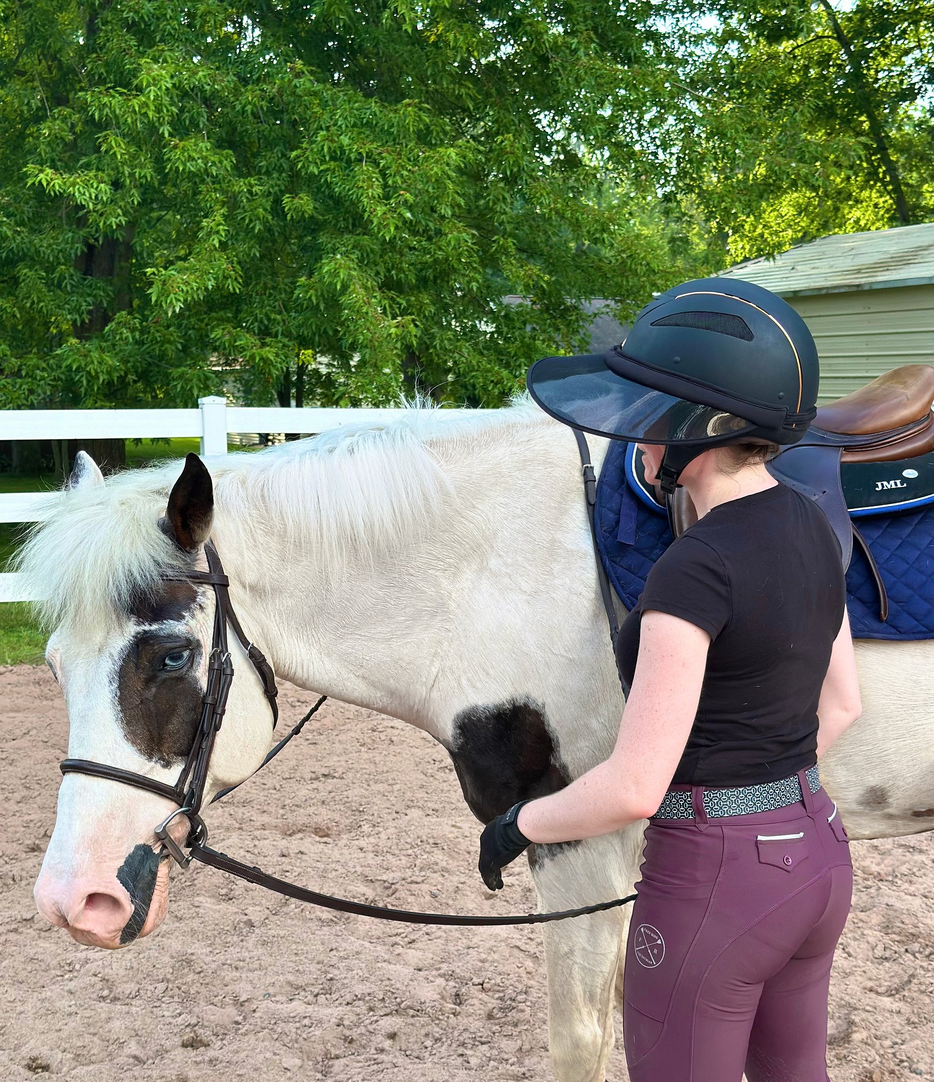 Helmet Sun Visor | UV Protection for Equestrians product image (1)