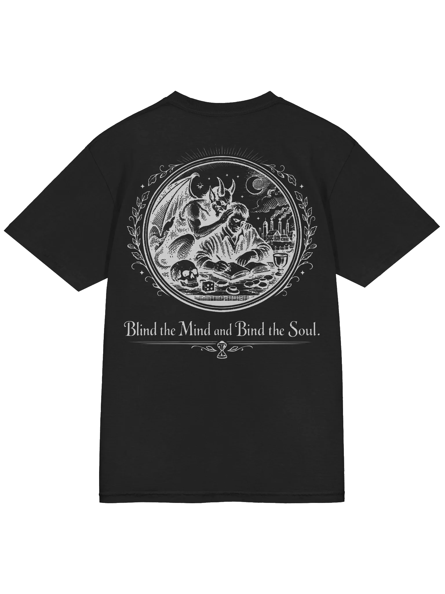 Blind the Mind (White on Black/Color) (Back) product image (3)