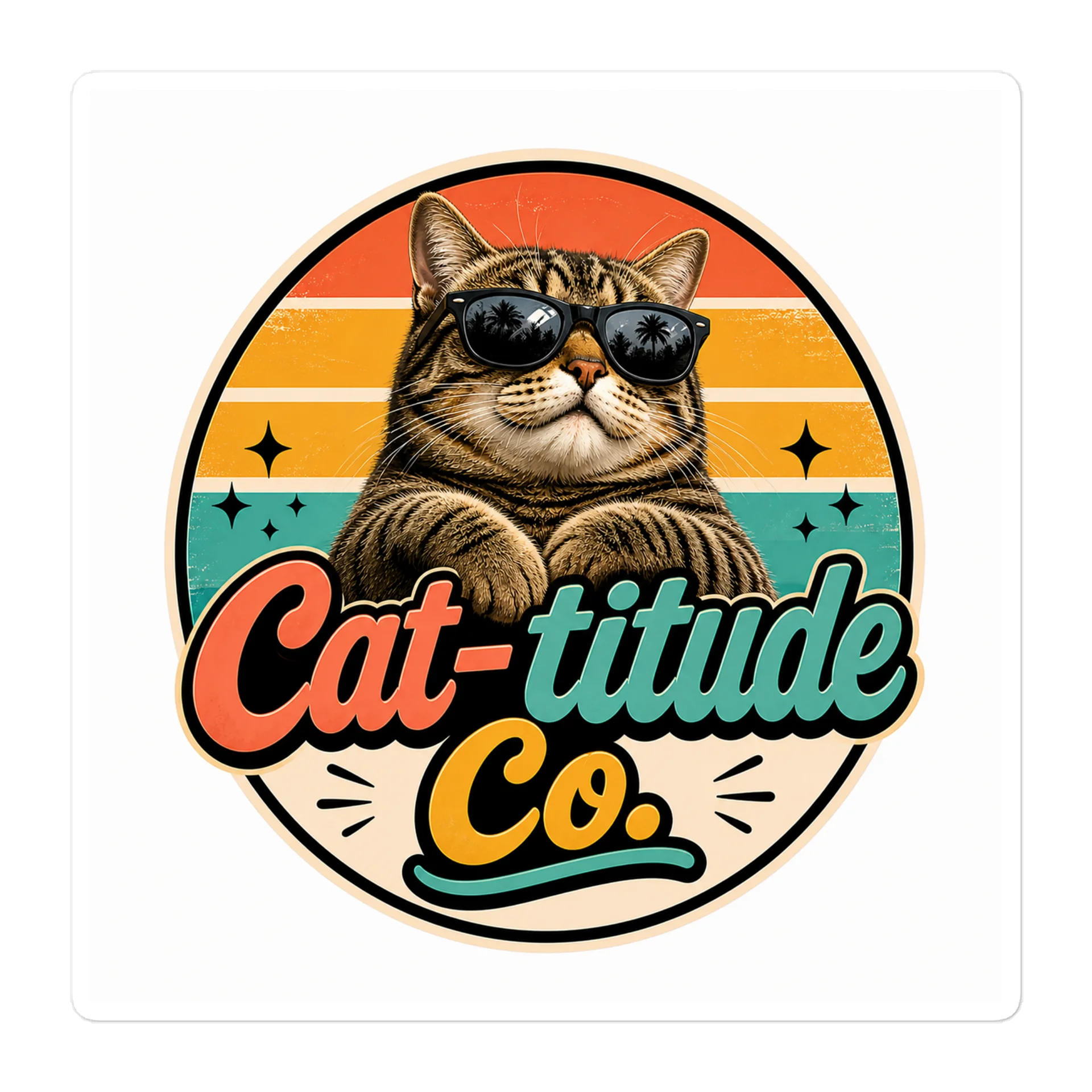Cat-titude Co. Sticker product image (1)