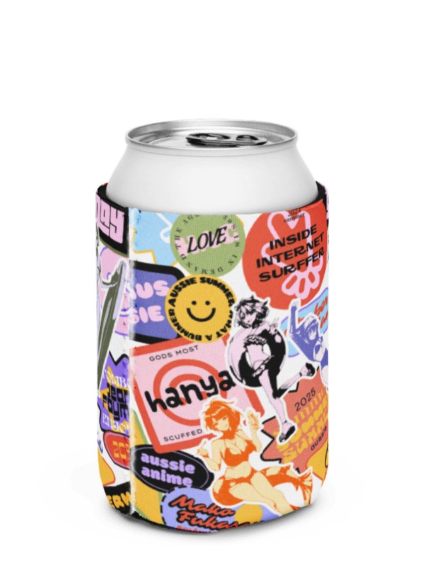 Stickerbomb Stubbie Holder / Can Cooler product image (1)