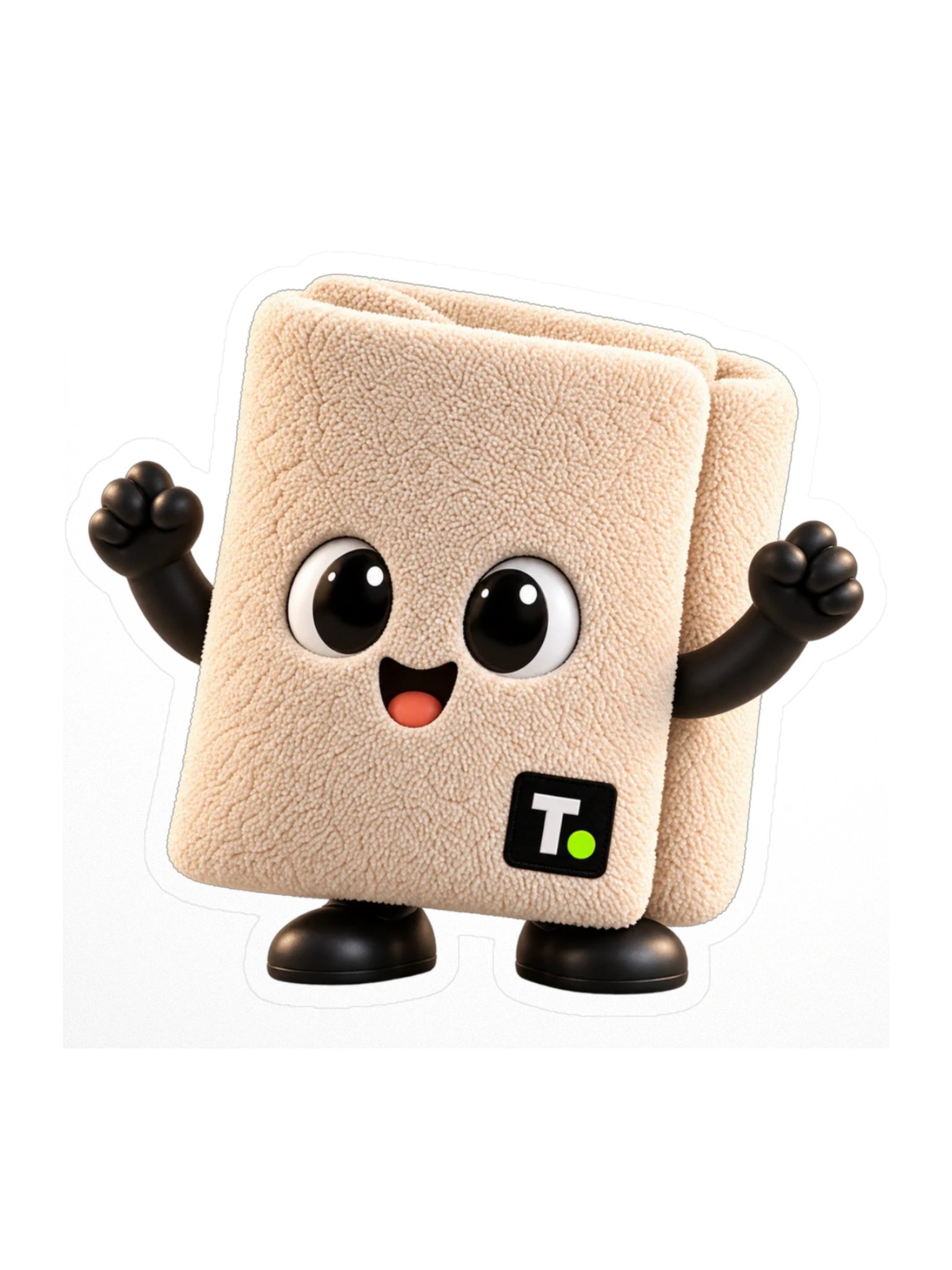 Towel Sticker, Excited product image (1)