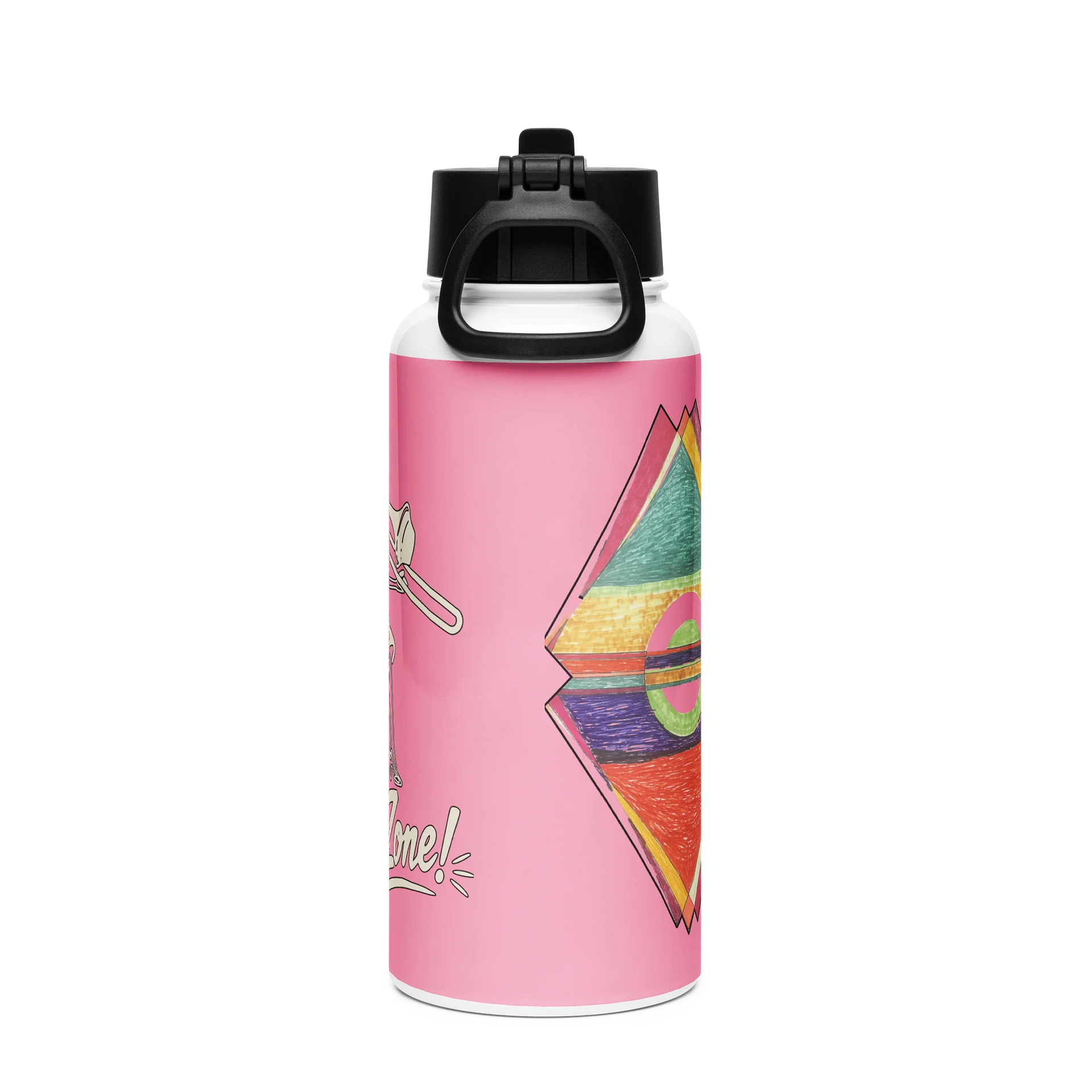 In the Bone Zone Pink Water Bottle product image (2)