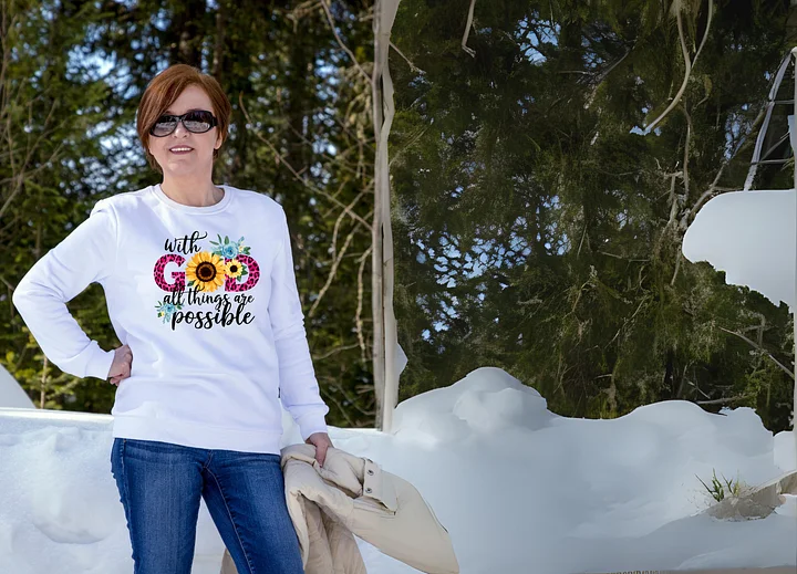 With God All Things Are Possible Crewneck Sweatshirt product image (1)