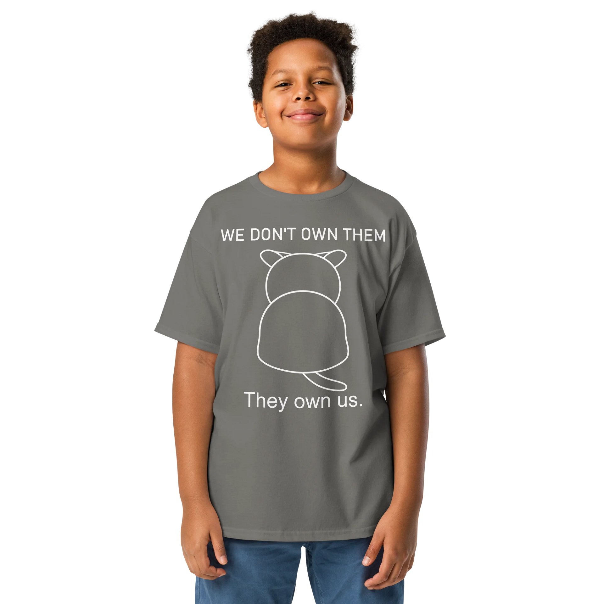 Cats Own Poeple - Unisex Youth Heavyweight T-shirt product image (1)