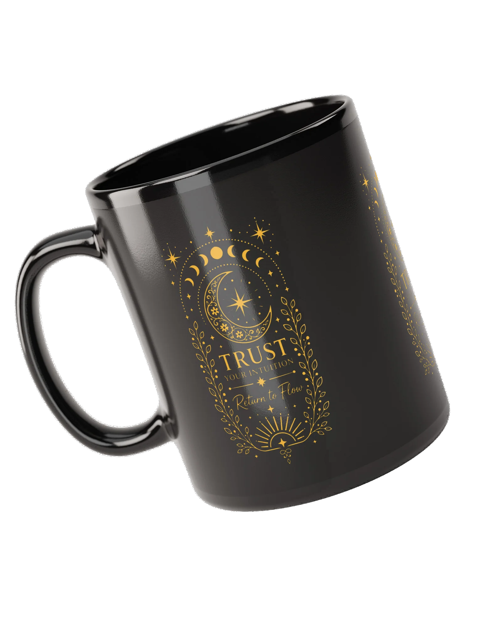 Trust Your Intuition Black and Gold Mug product image (5)