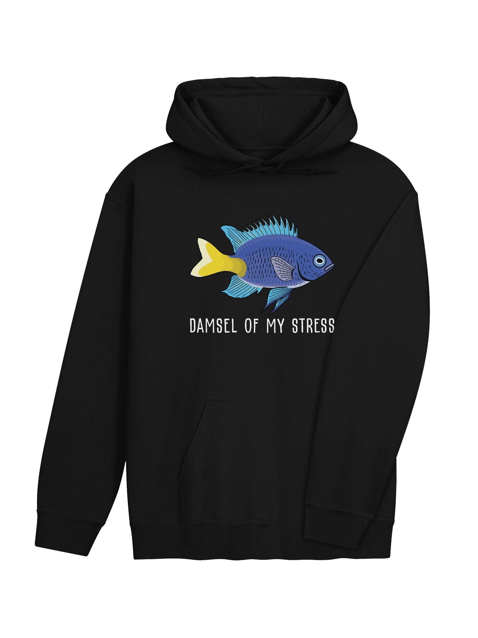 Damsel of My Stress Yellowtail Damsel Hoodie for Reef Aquarium Lovers product image (24)