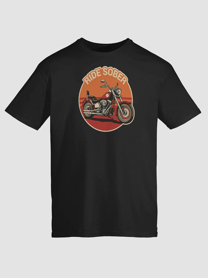 Ride Sober Sunburst design | AA Sobriety & Recovery T-Shirt product image (1)