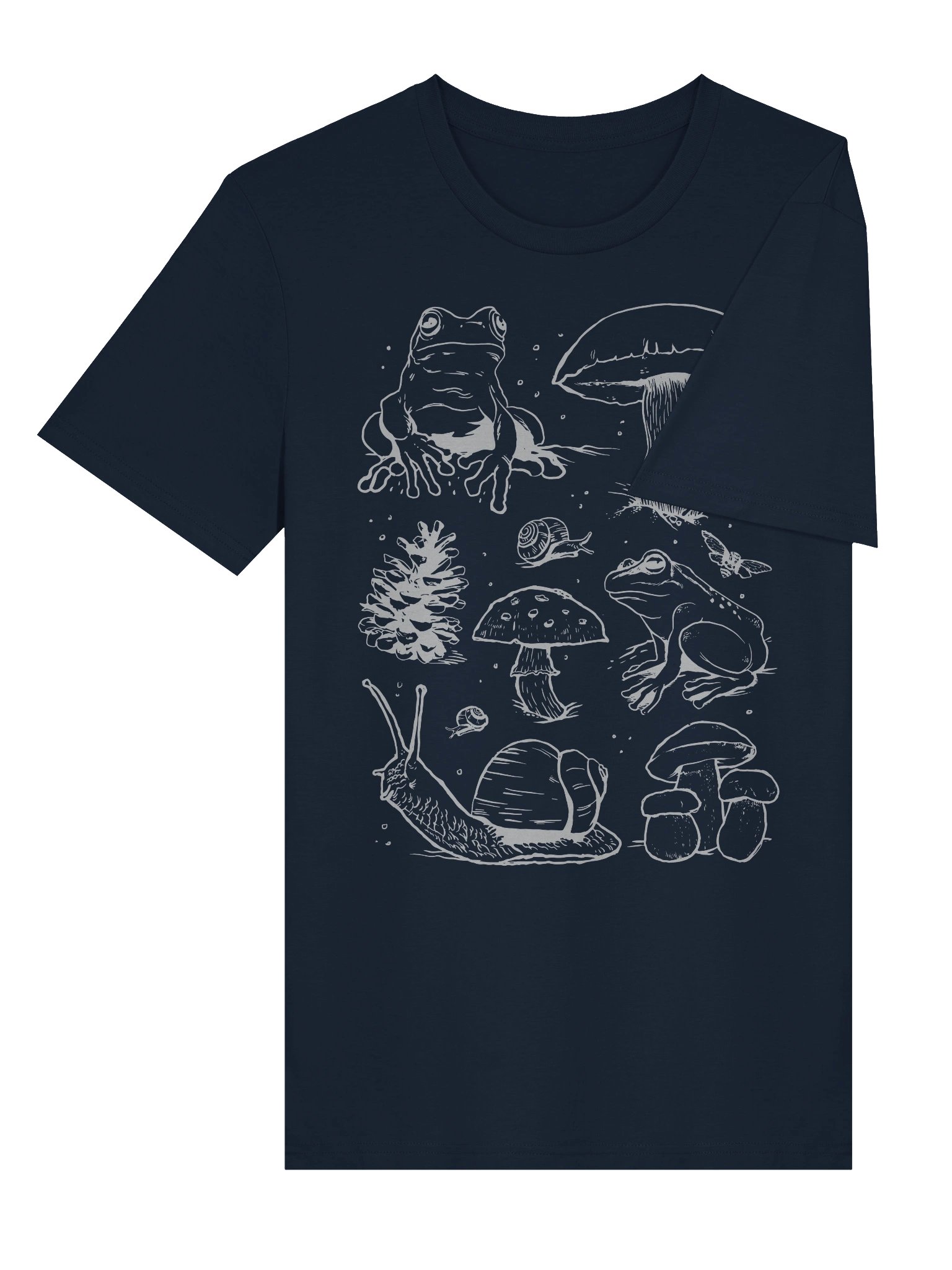 Cotterage Autumn Line Art Unisex Organic Tee product image (12)