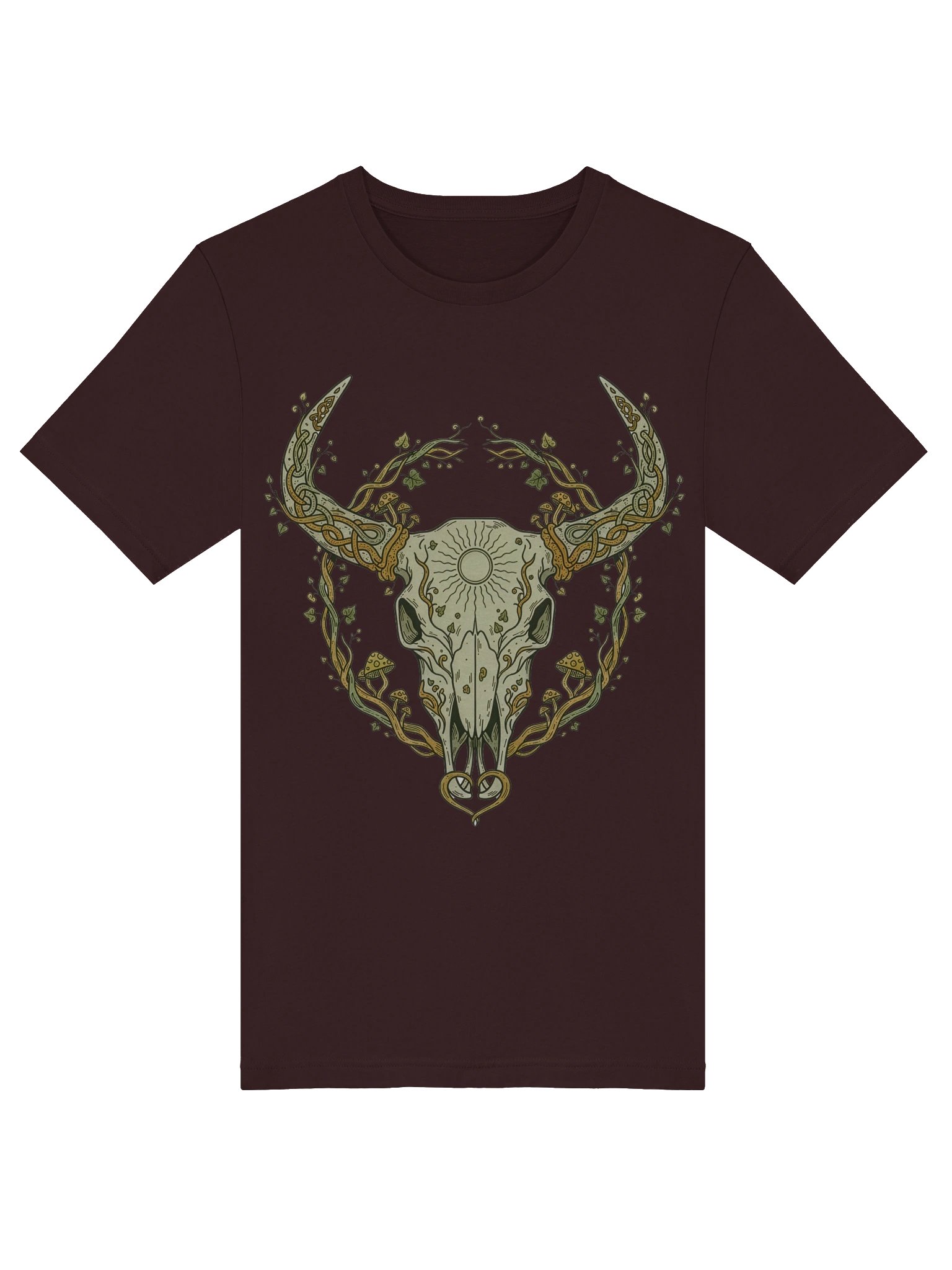 Verdant Horns — Botanical Skull Tee product image (39)