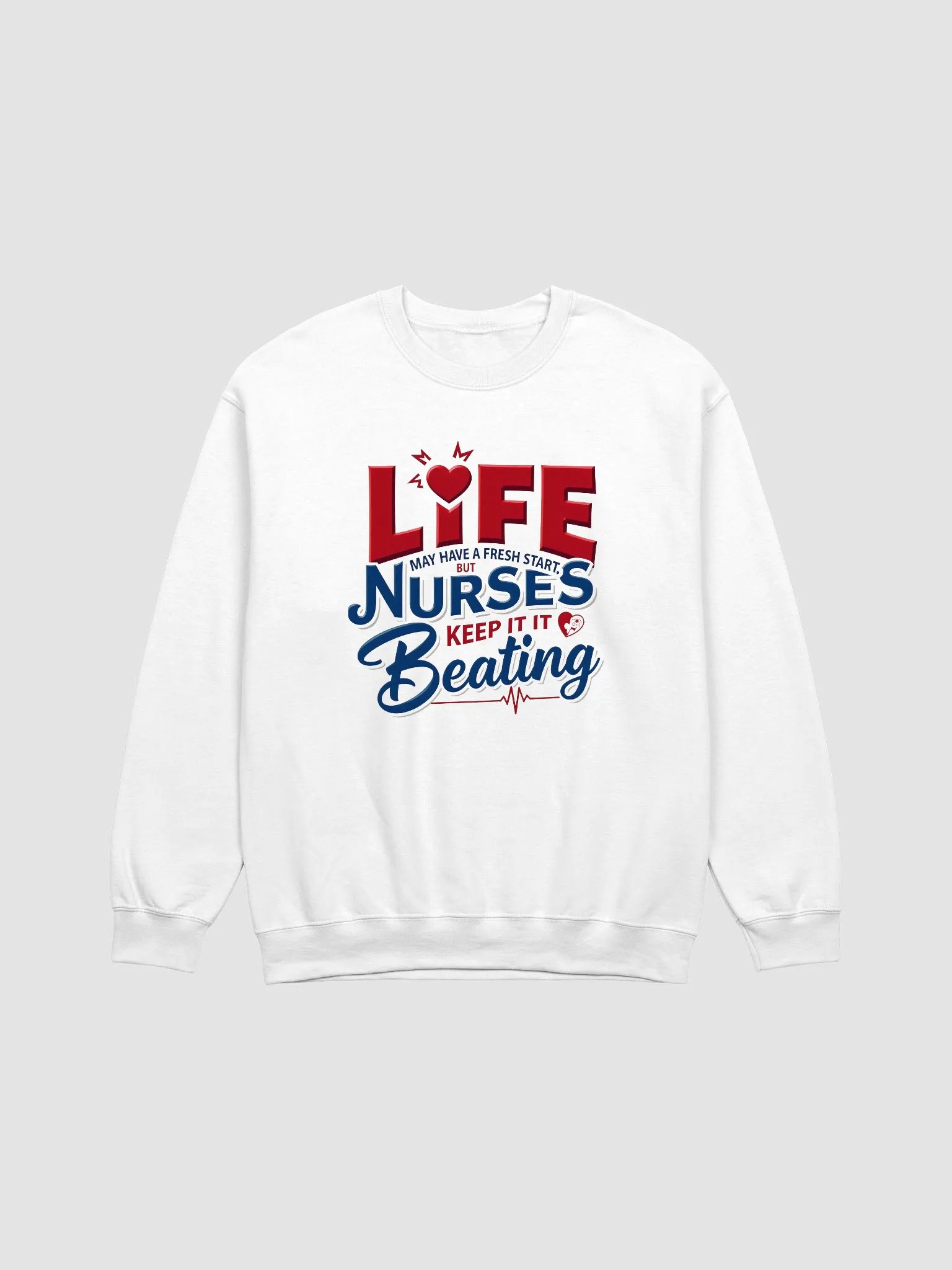 Heartbeat of Nursing Crewneck Sweatshirt product image (3)