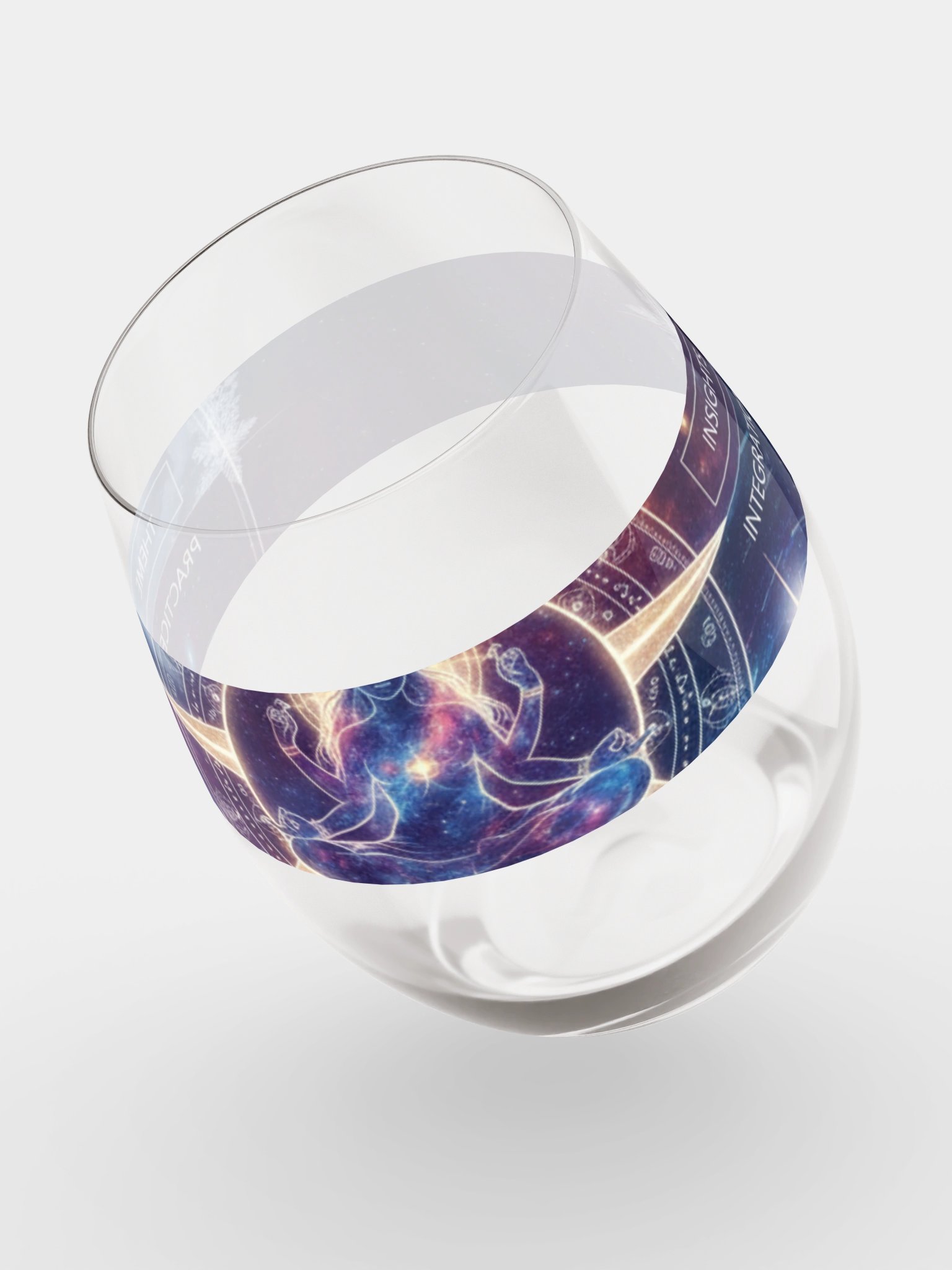 Cosmic Meditation Stemless Wine Glass product image (4)