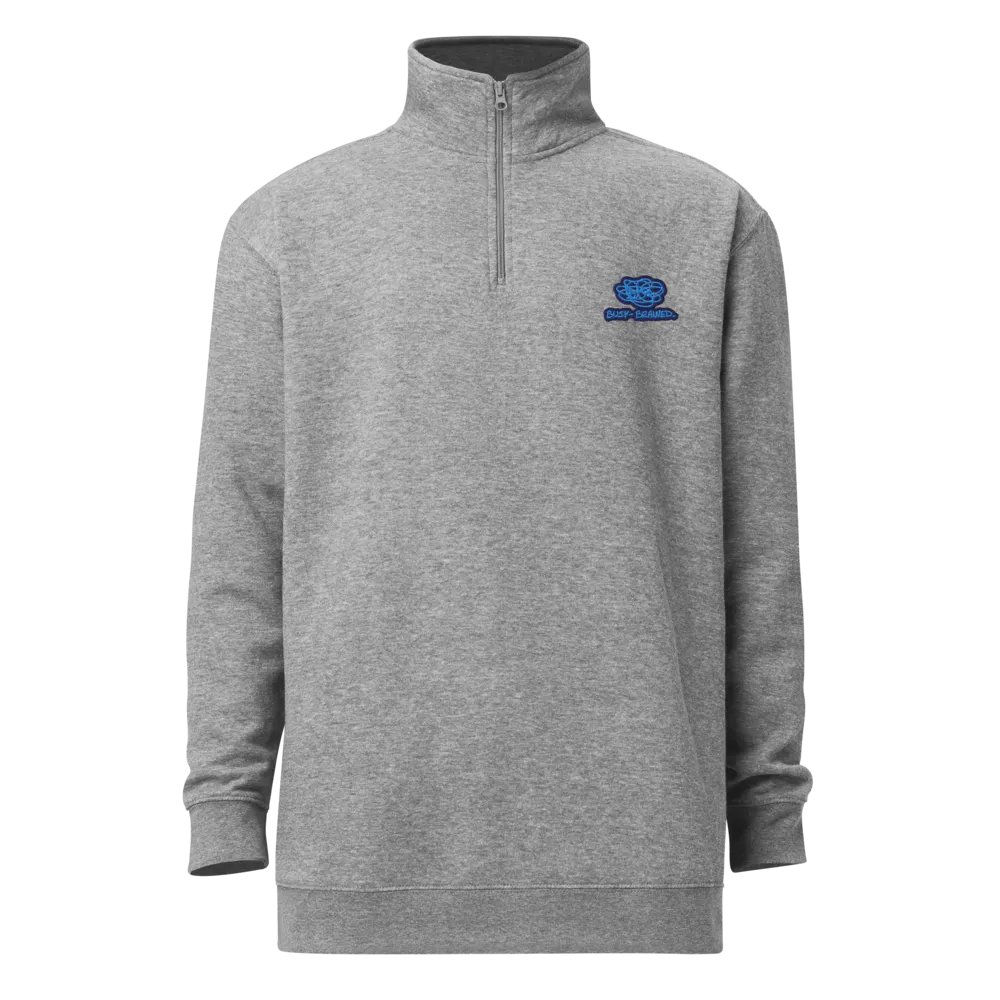 BUSY-BRAINED (electric design) embroidered quarter zip product image (7)