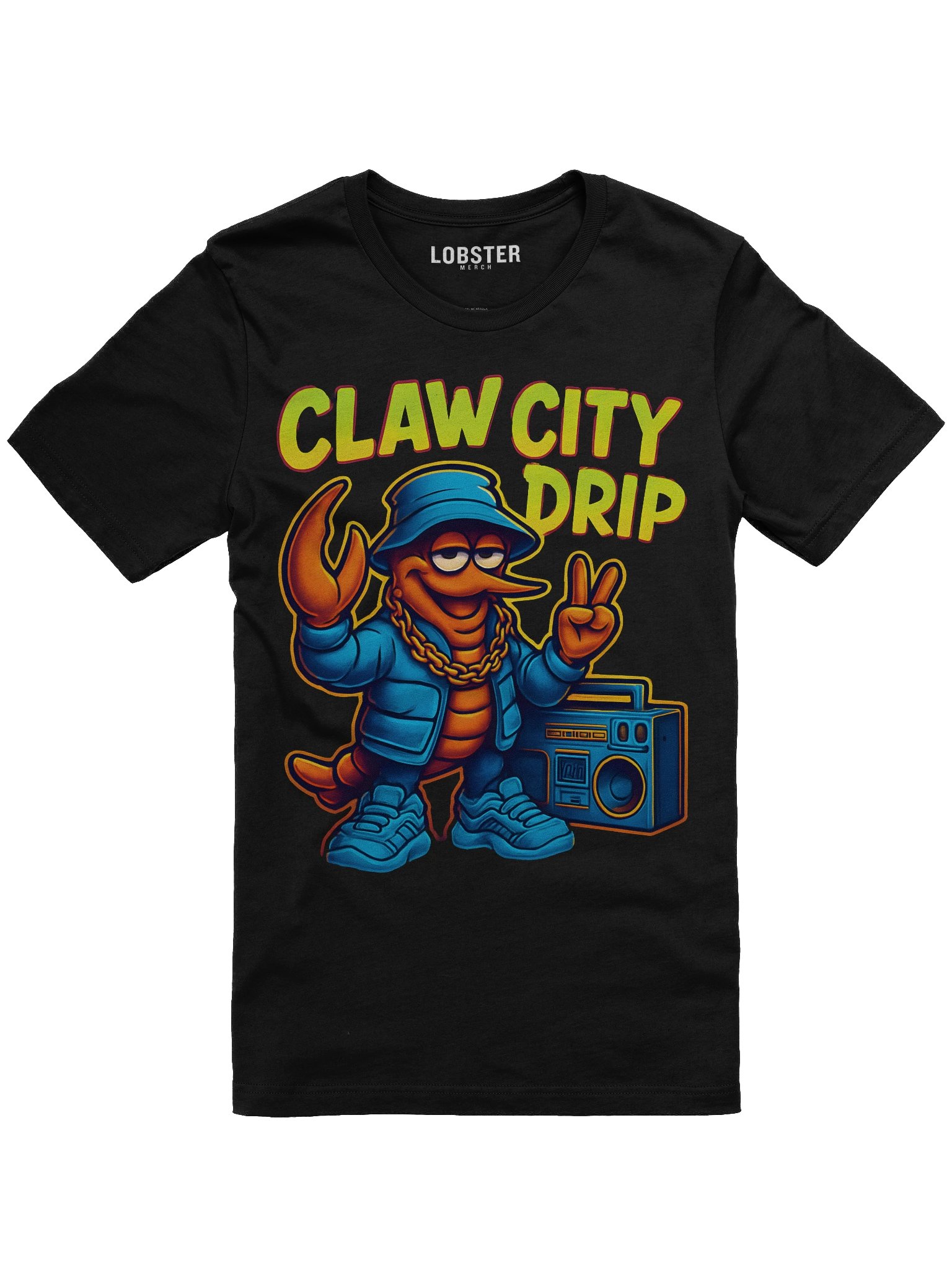 Claw City Drip T-Shirt | Streetwear Lobster Graphic Tee product image (2)