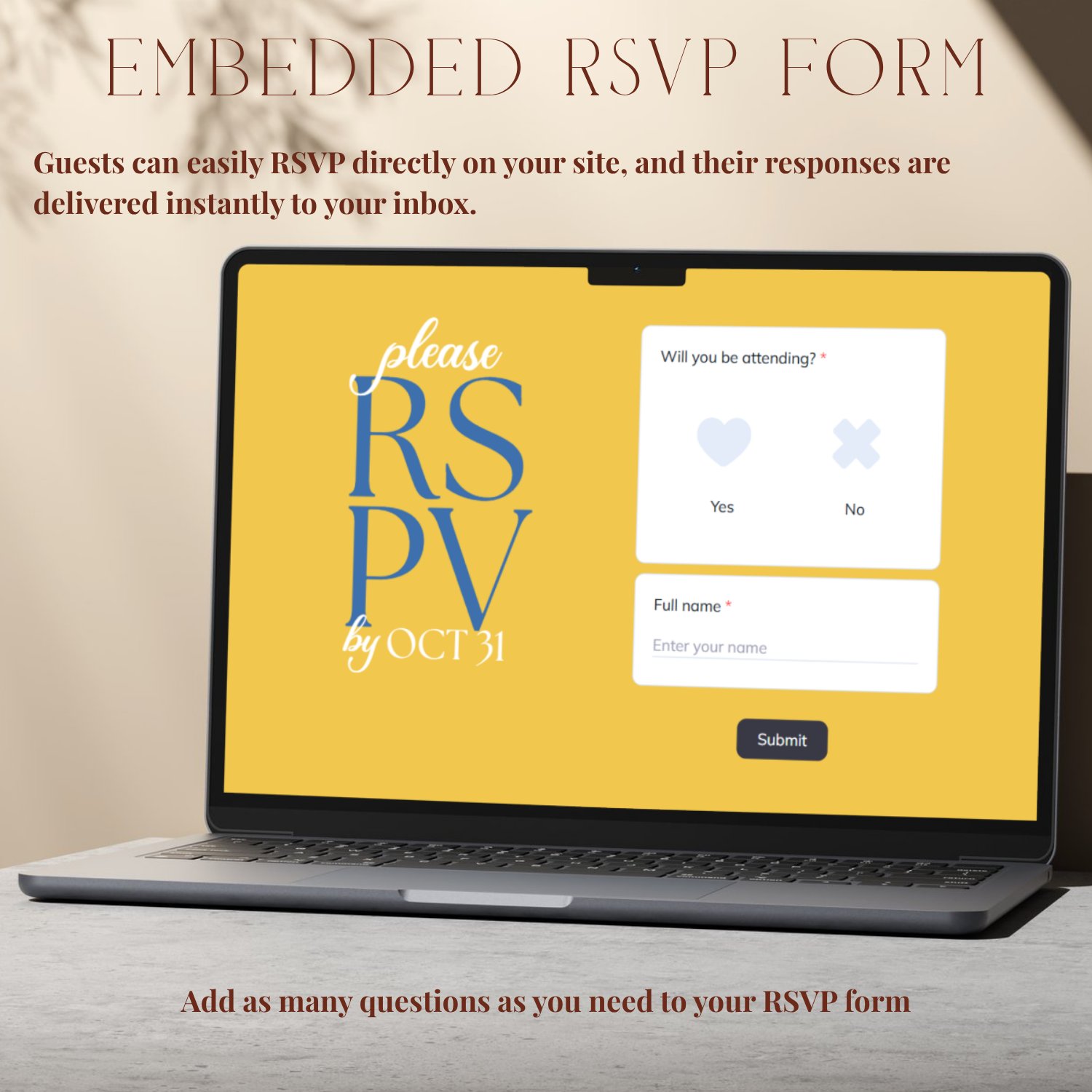 Lemon Wedding Website Template | Amalfi Citrus Theme | Editable Canva Template | Destination Wedding | RSVP Website | 5x7 Invite Included product image (5)