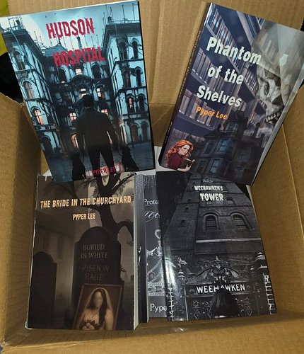 When I get book mail of my own books.... Just as exciting lol.  #bookstagram #IndieAuthor #booktok #bookshelf #HauntedTalesOf...