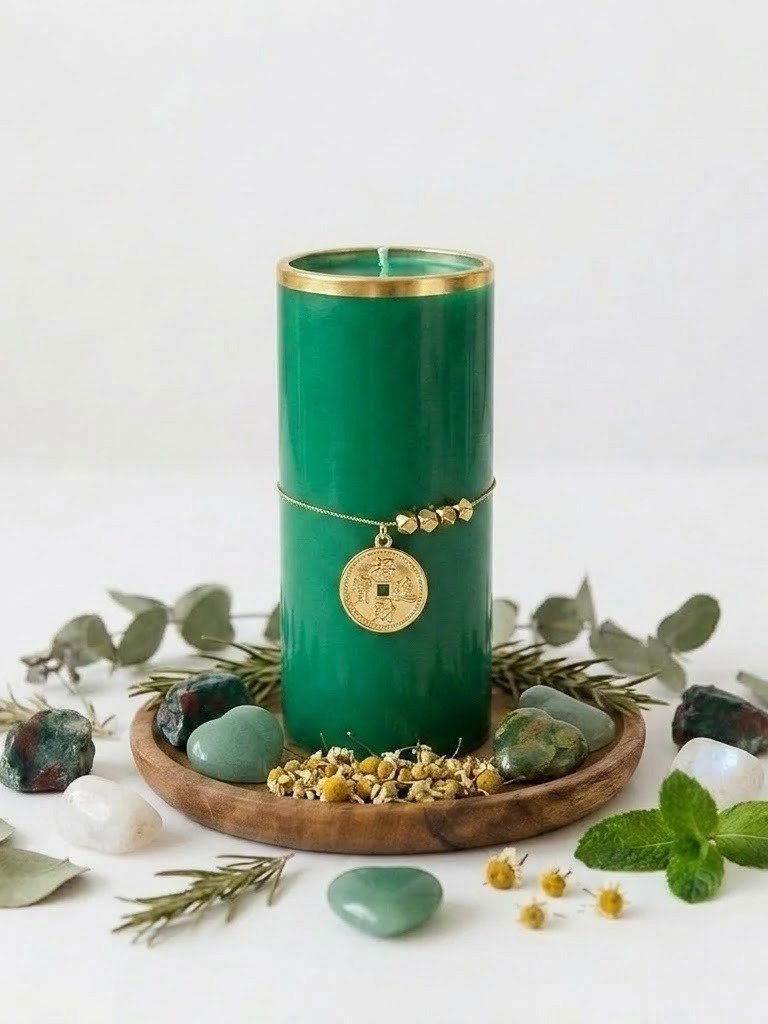 Velón Consagrado para Atraer Dinero y Prosperidad product image (1)