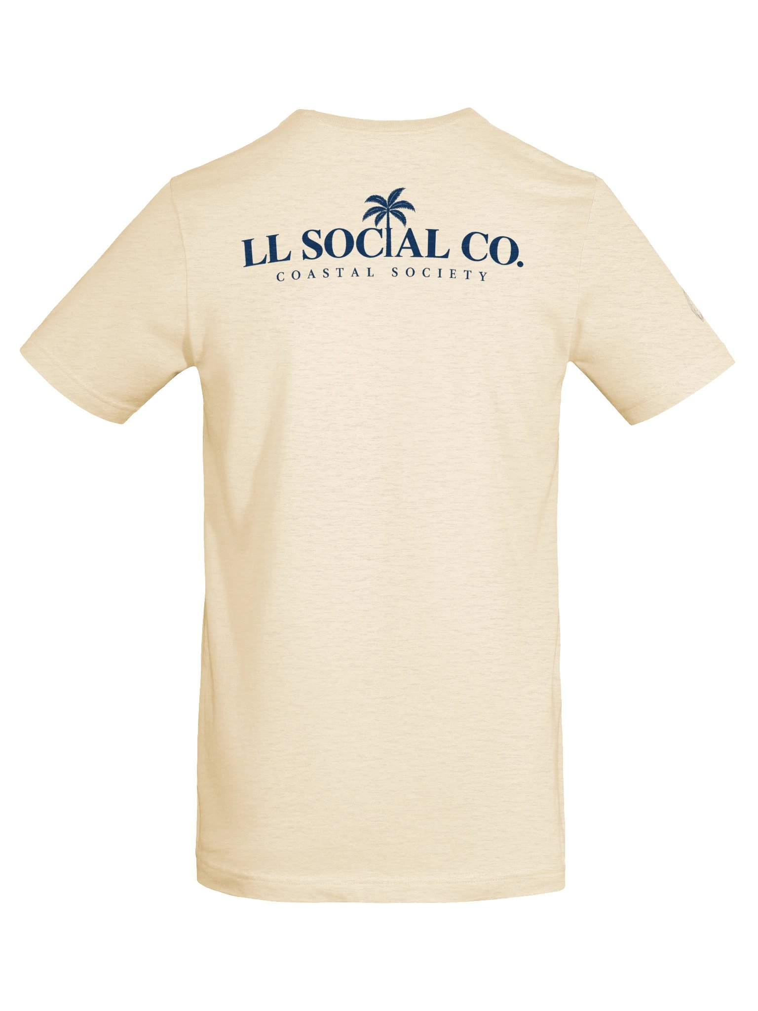 LL Social Co. Coastal Society Essential Tee — Oyster | Navy product image (62)