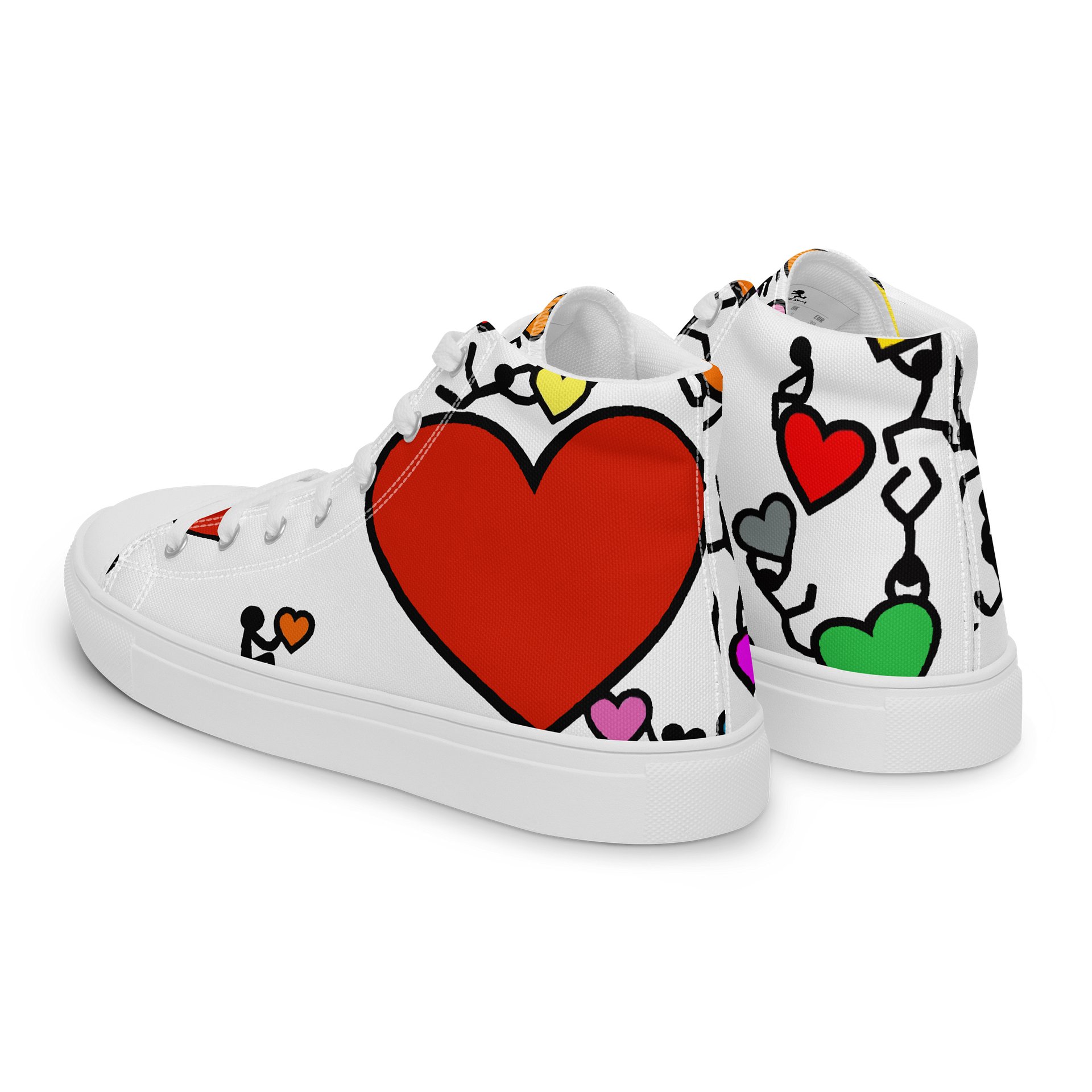 Love in Colour // Woman's Canvas Art High Tops product image (5)