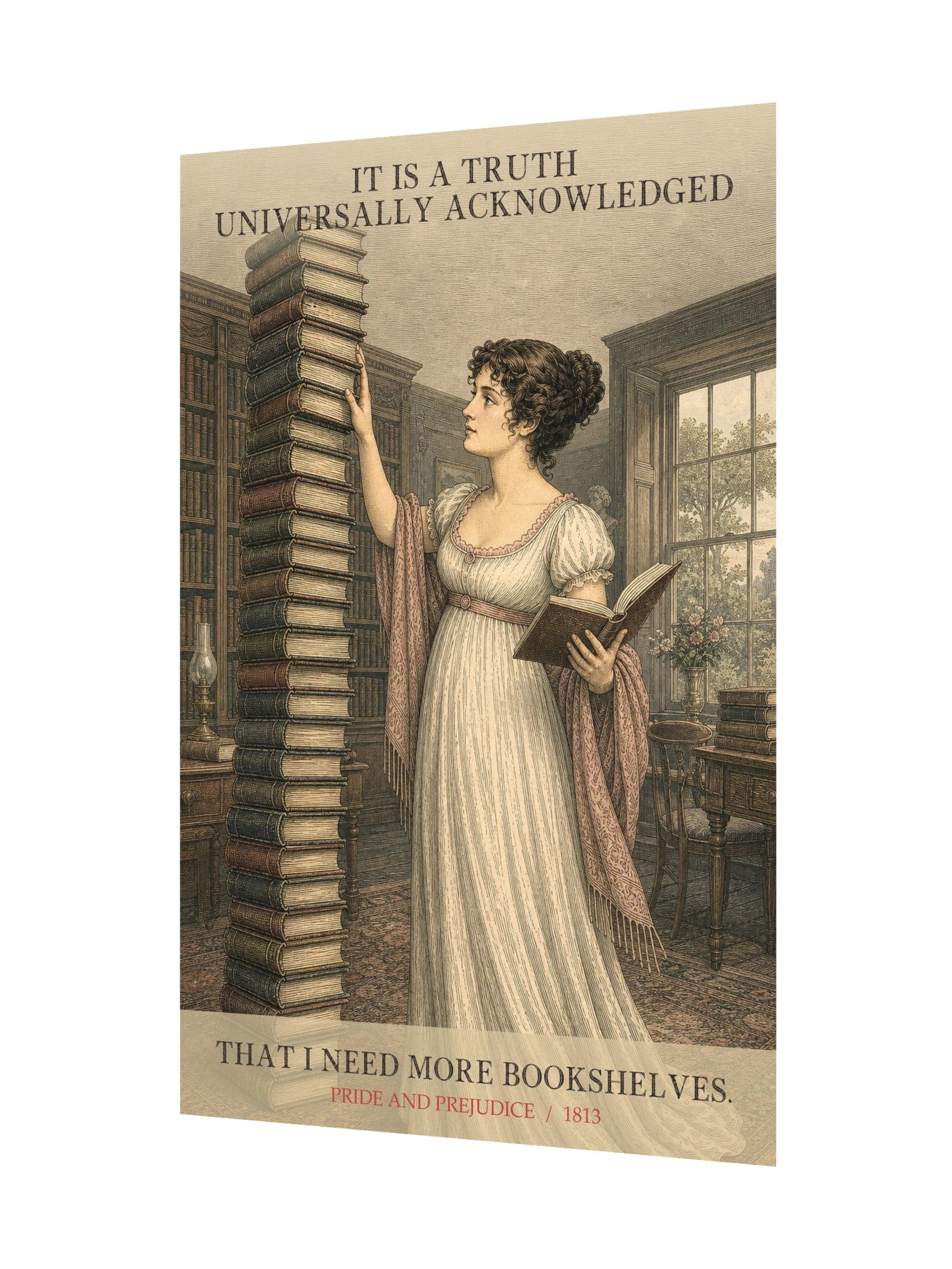 Truth More Bookshelves -- Pride and Prejudice Art Print product image (11)
