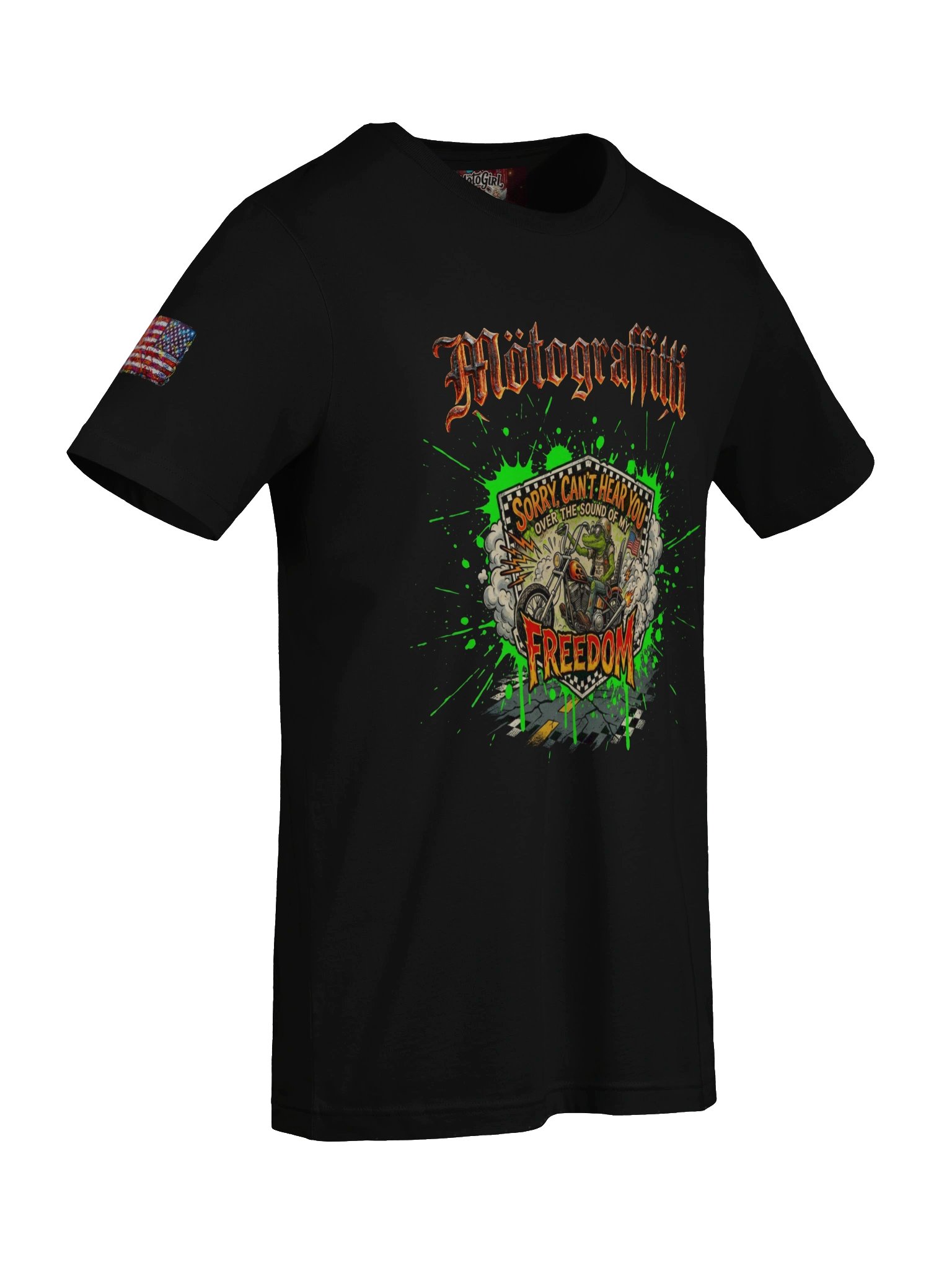 MötoGraffitti "Can't Hear You Over My Freedom" T-Shirt product image (7)