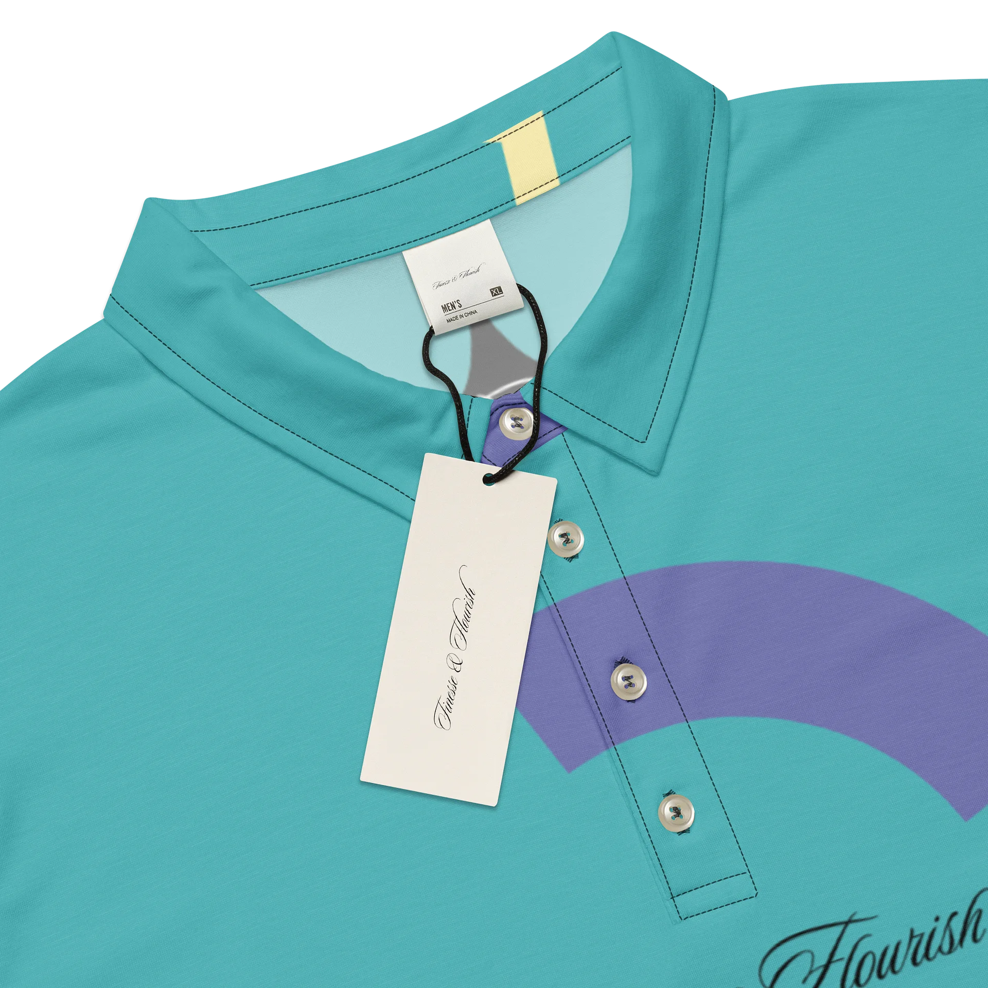 F&F Script 89 - 92 Slim Fit Polo Shirt product image (4)