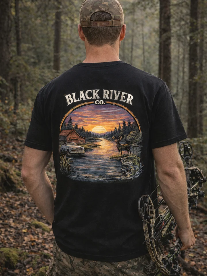 Black River Days Tee | Black product image (1)